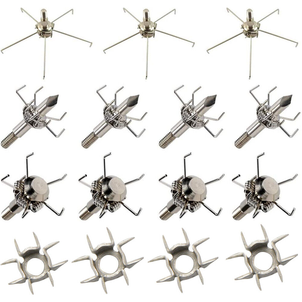 12pcs Archery Arrowheads 23/100gr Tips Points Target Broadheads Judo Field Bow Hunting